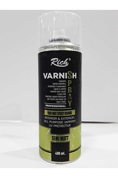 Rich Sprey Vernik Yarı Mat 6448 400 ml Yenilenen Ambalajıyla