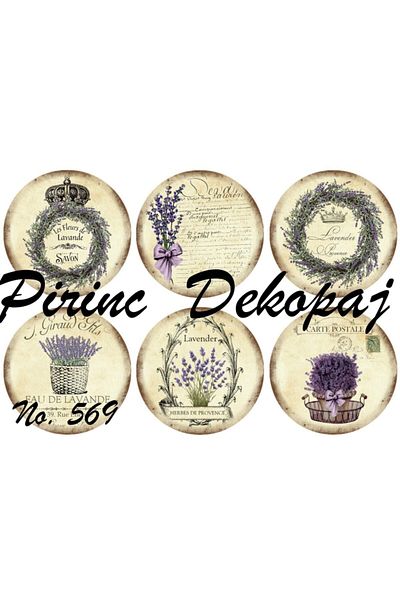 LİNEART Brass Decopage Paper No:569