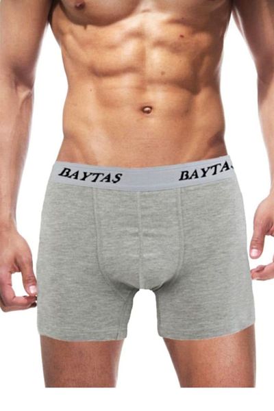 BAYTAŞ YILDIZ Ανδρικά μποξεράκια σε γκρι Lycra