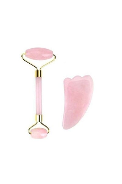 Genel Markalar Kuvars Taşı Masaj Ve Gua Sha Guasha Yüz Bakım Taşı 2 Li Set