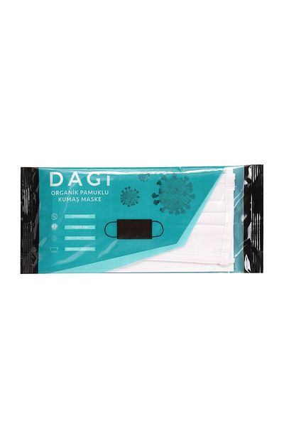 Dagi Black Antibacterial Organic Woven Mask