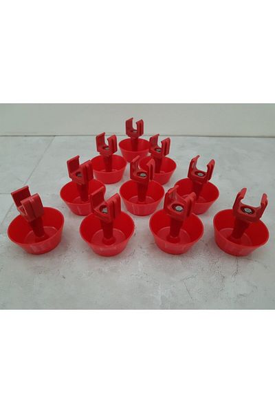 Cosartavukculuk Nipple Chicken Drinker Spare Spring Bowl 10 Pieces