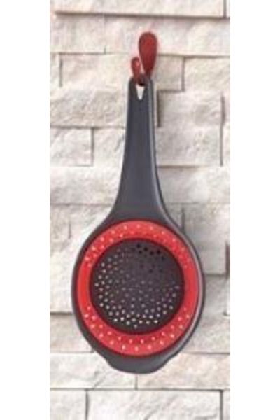 İndiriminVar Foldable Silicone Accordion Strainer - Pasta Ravioli Strainer, with Handle