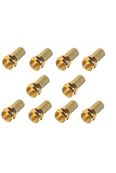 Powermaster Gold Rg6 F Konnektör 10 Adet