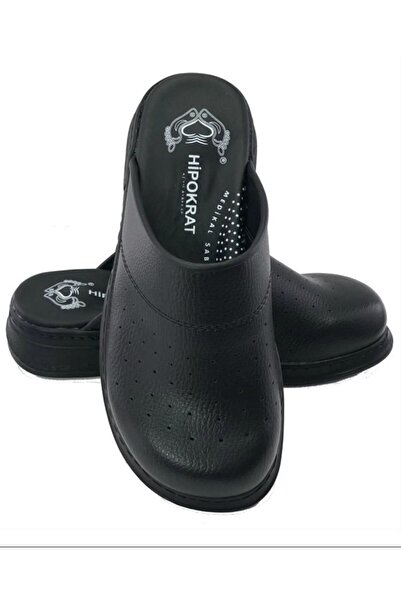 Hipokrat Orthopedic Sabo Slippers Doctor Nurse Hospital Cook Slippers Μαύρο