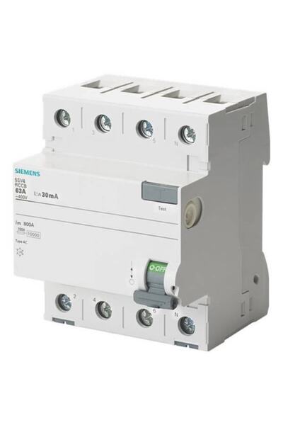 Siemens 4p 63a Kaçak Akım Koruma Rölesi
