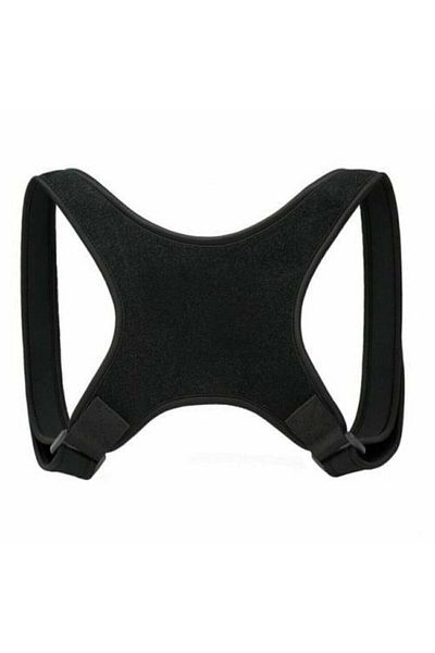 figiza Unisex Black Waist Back Corset Upright Posture Anti-Hunchback Corset Holding Upright Corset