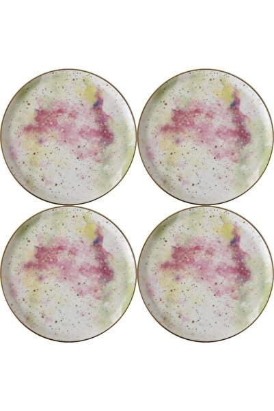Porland Cosmos Pattern Flat Plate 20cm Set of 4 04alm003394