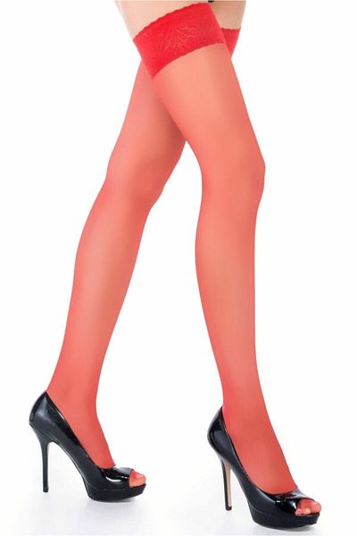 Penti Red Fancy Women's Socks - 15 Without Garter