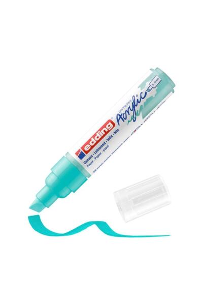 Edding 5000 Kalın Uçlu Akrilik Markör - Parlak Turkuaz - 5-10 Mm’lik Kesik Uç