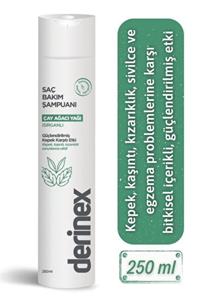 derinex Çay Ağacı Yağı Isırganlı Şampuan