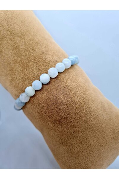 GÜMÜŞTEL EL SANATLARI سوار من الحجر الطبيعي الزبرجد المعتمد 6 مم