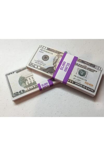 Antverm Gerçek Gibi Eğlencelik Para 20 Dolar 1 Deste