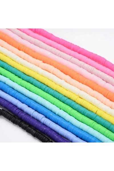 yiğit aksesuar 15 Colors Fimo Beads Jewelry Making Set Jewelry Supplies