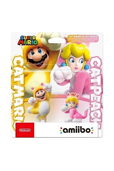 Nintendo Amiibo Super Mario Cat Mario & Cat Peach Figür Seti