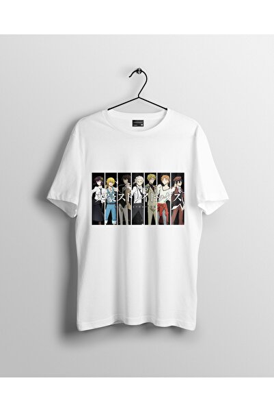 karikatürstore Bungou Stray Dogs Kolaj Anime Tişört