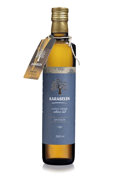 Karabelen Natural Sızma Zeytinyağı Tavşan Yüreği Zeytini Soğuk Sıkım Cam 500 ml