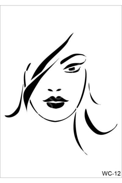 Cadence Stencil Şablon A4 Woman Collection Wc-12 (30x21) Kadın Mo