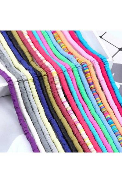 yiğit aksesuar Σετ κατασκευής κοσμημάτων 20 χρωμάτων Fimo Beads Προμήθειες κοσμημάτων
