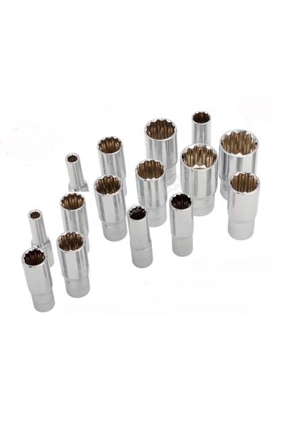 Somafix 1/2 Lokma Takımı 12 Köşe Derin Lokma Rico Dökme 15 Parça