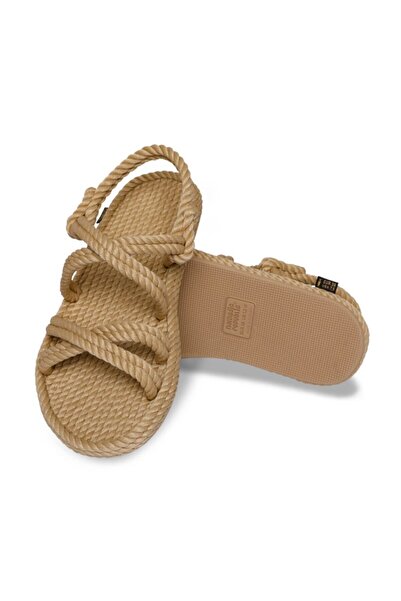 Nomadic Republic Tahiti Rubber Sole Women's Rope Sandals - Beige