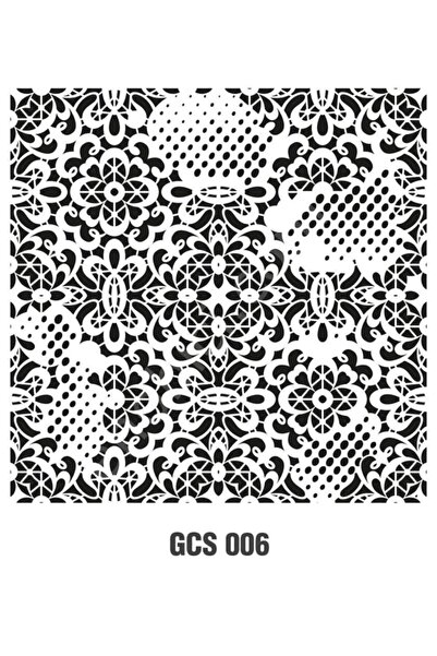 Cadence Grunge Duvar Stencil 45x45 - Gcs-006