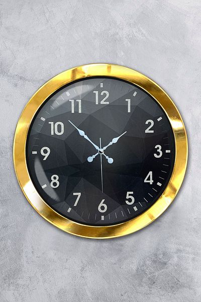 Kasva Concept 36 cm Gold Metal Modern Design Wall Clock