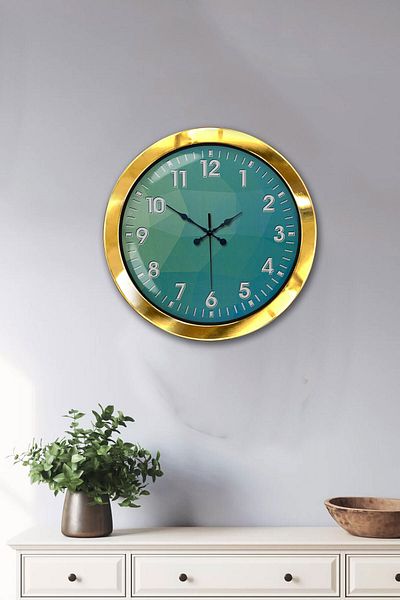 Kasva Concept 36 cm Gold Metal Modern Design Wall Clock