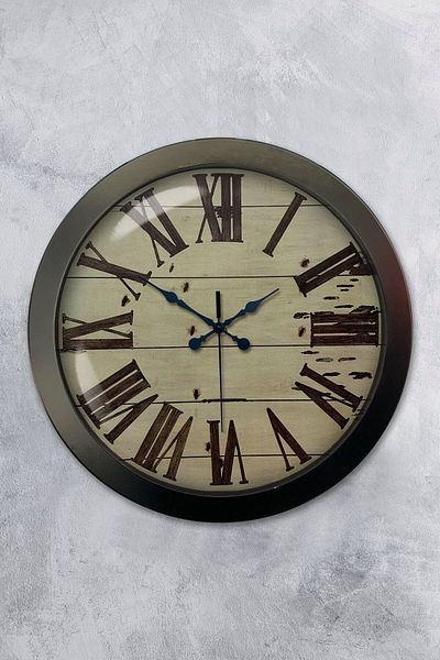 Kasva Concept Gift 36 cm Black Metal Classic Wall Clock