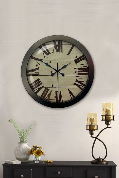 Kasva Concept Gift 36 cm Black Metal Classic Wall Clock