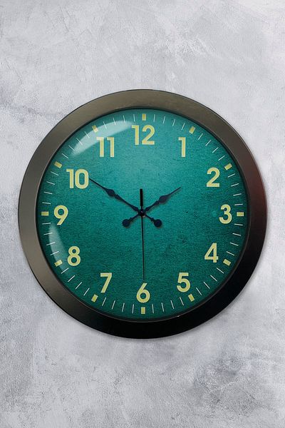 Kasva Concept Gift 36 cm Black Metal Cool Wall Clock