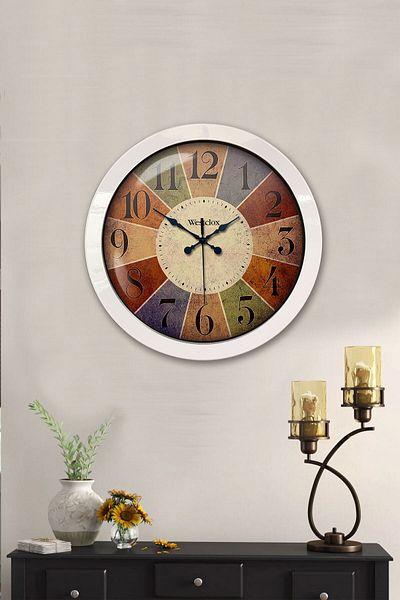 Kasva Concept Gift 36 cm White Metal Westclox Wall Clock