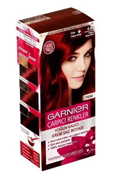 Garnier Çarpıcı Renkler 4.60 - Yoğun Koyu Kızıl Saç Boyası - 2 Adet