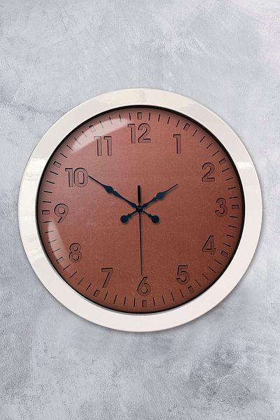 Kasva Concept Gift 36 cm White Metal Classic Wall Clock