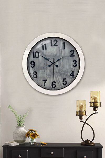 Kasva Concept Gift 36 cm White Metal Classic Wall Clock