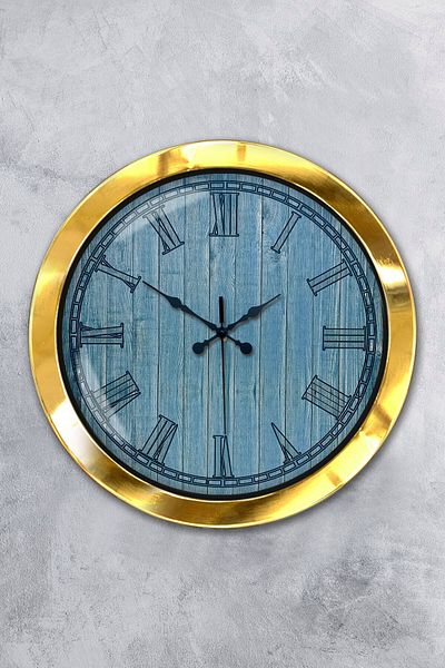 Kasva Concept Gift 36 cm Gold Metal New Wall Clock