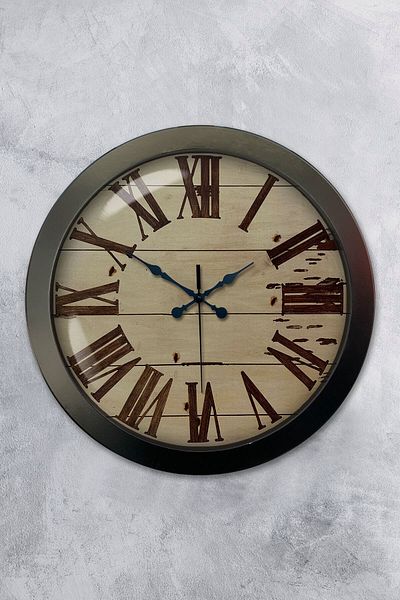 Kasva Concept Gift 36 cm Black Metal Design Wall Clock