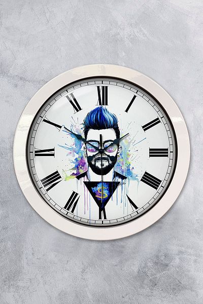 Kasva Concept Δώρο Ρολόι τοίχου 36 εκ. Λευκό Μεταλλικό Χαρακτήρα