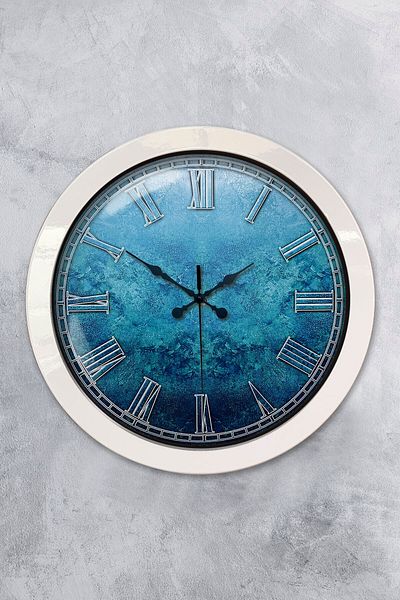 Kasva Concept Gift 36 cm White Metal Elite Wall Clock
