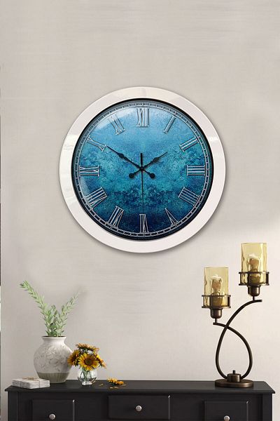 Kasva Concept Gift 36 cm White Metal Elite Wall Clock