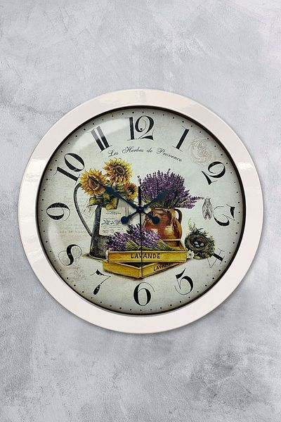 Kasva Concept Gift 36 cm White Metal Decorative Wall Clock