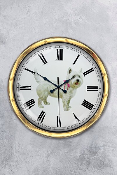 Platin Saat هدية ساعة حائط معدنية ذهبية اللون مقاس 40 سم