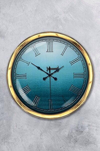 Platin Saat 2022 موديل 40 سم ساعة حائط كايو معدن ذهبي