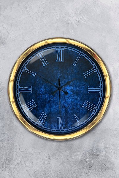 Platin Saat هدية ساعة حائط معدنية ذهبية رائعة مقاس 40 سم