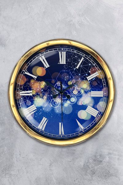 Kasva Concept Δώρο 40 cm Gold Metal Dream Ρολόι τοίχου