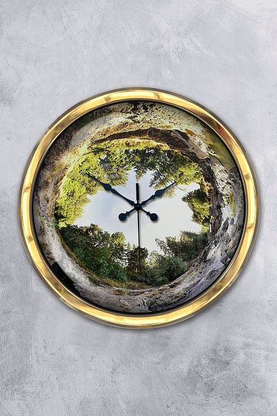 Kasva Concept Decoration 40 cm Gold Metal Tree Wall Clock