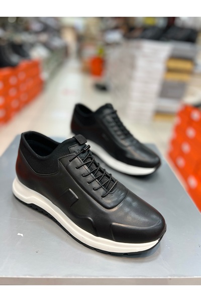 Hacıoğlu Ayakkabı حذاء كاجوال رجالي من الجلد الطبيعي بنعل بولي من Voyager