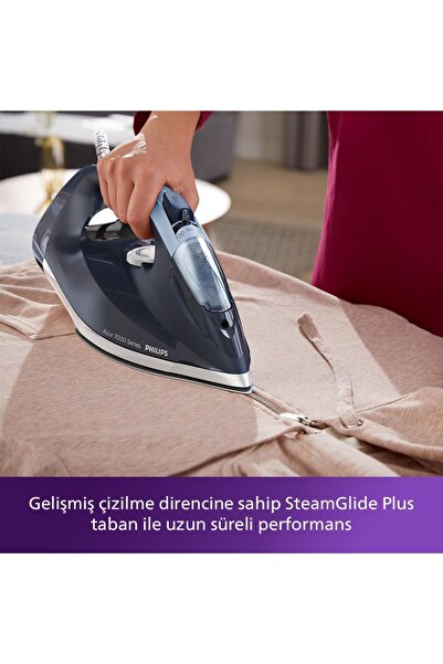 Philips 7000 Serisi Buharlı Ütü, 2800W, SteamGlide Plus Taban, 50 g/dk Buhar, 250 g Şok Buhar, DST7030/20