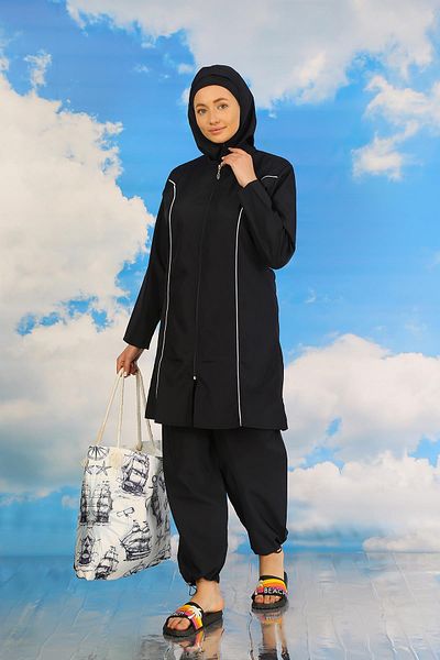 Akbeniz Μαγιό Navy Blue Hijab - Γυναικείο 31060