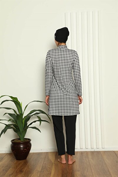 Akbeniz Ψηφιακό σχέδιο Full Hijab μαγιό - 31040